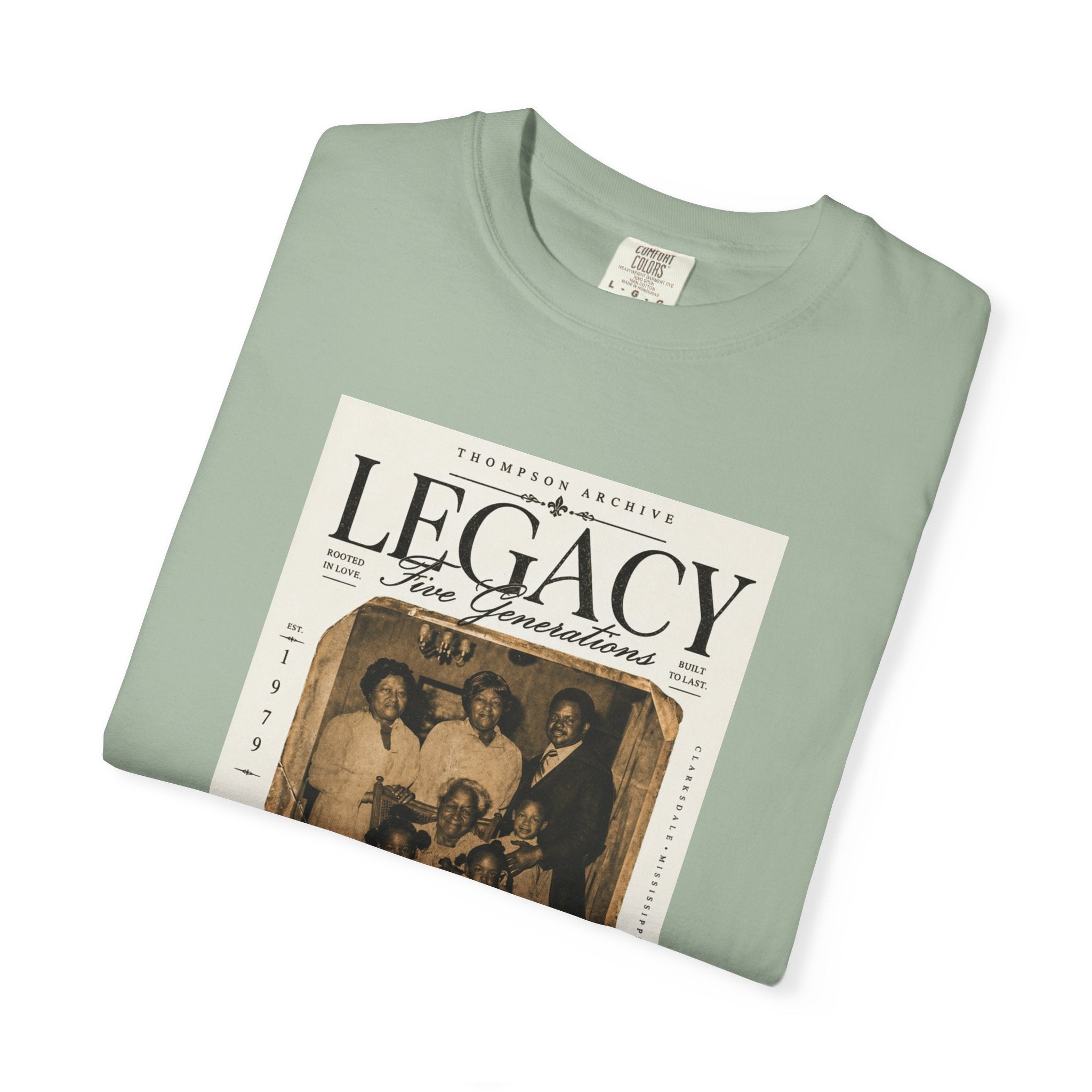 Legacy Print Tee – "Five Generations" Edition