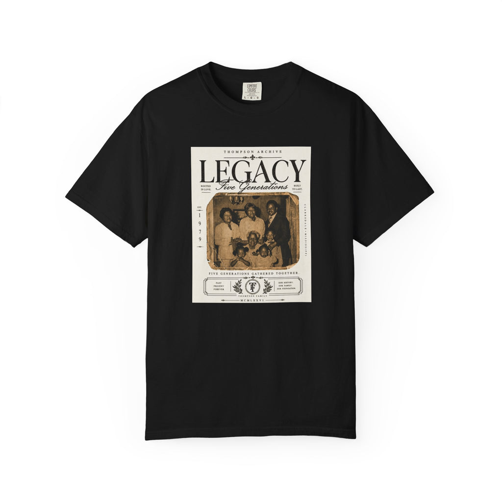 Legacy Print Tee – "Five Generations" Edition