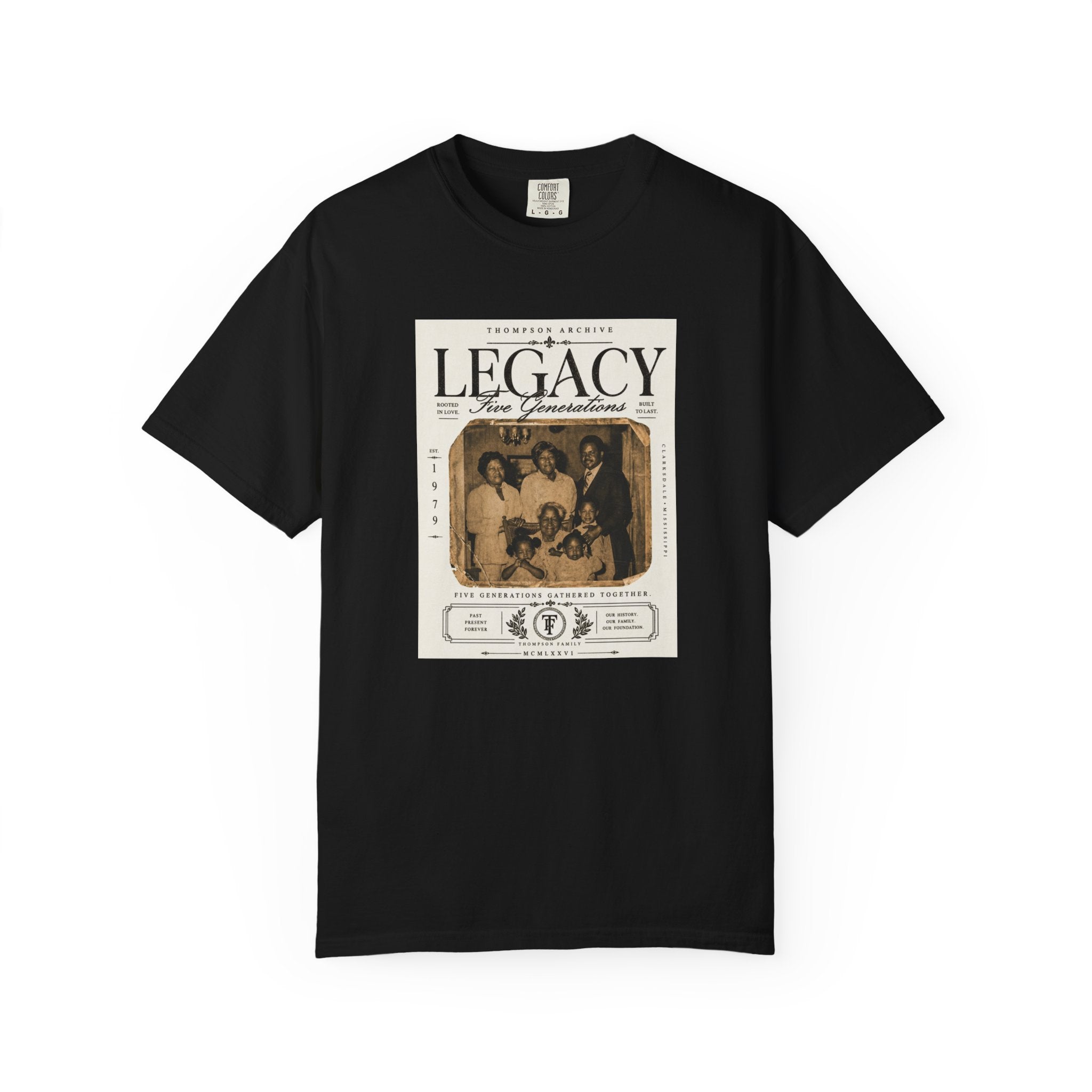 Legacy Print Tee – "Five Generations" Edition