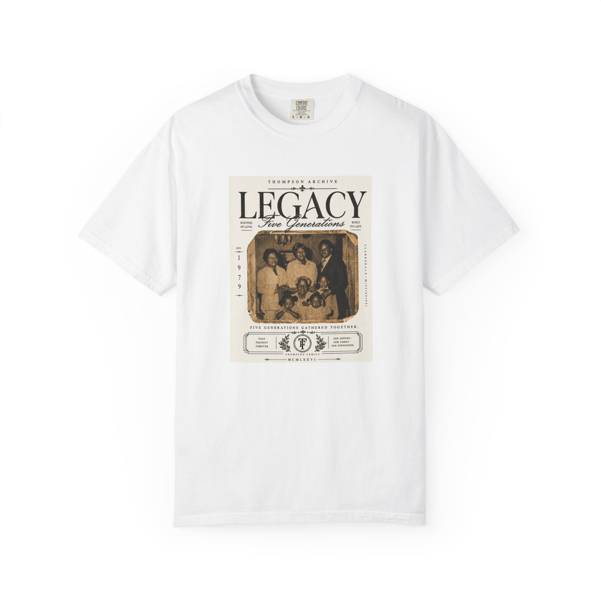 Legacy Print Tee – "Five Generations" Edition