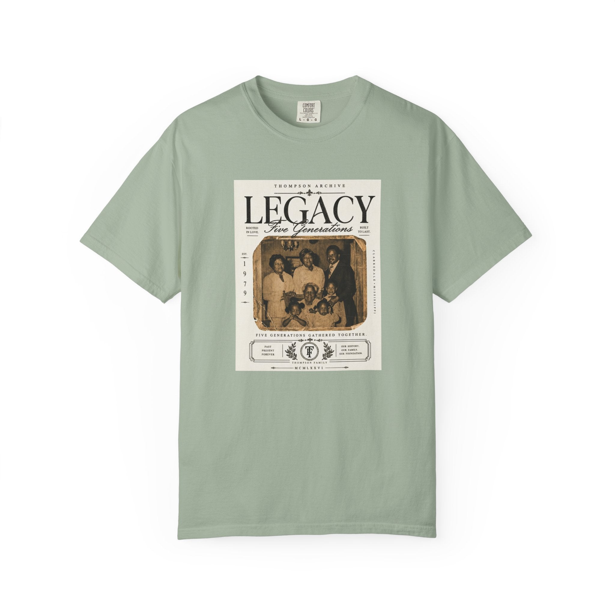 Legacy Print Tee – "Five Generations" Edition